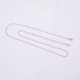 18" 14k PVD Ion Plated Necklace Chain Silver 2mm Chain