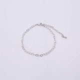 Charm Bar Bracelet Gold Silver Bracelet Heart 3mm