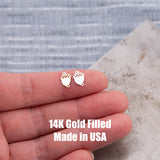 Acorn Connector Permanent Jewelry Connectors Fall Themed - 14Kt Gold Filled Sterling Silver - Permanent Jewelry Supply