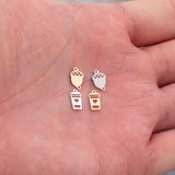 Acorn Connector Permanent Jewelry Connectors Fall Themed - 14Kt Gold Filled Sterling Silver - Permanent Jewelry Supply