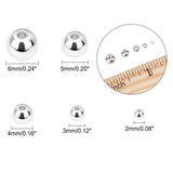Spacer Beads 3mm 4mm 5mm 6mm 8mm White Gold / Silver Tone Spacer Beads Plain Seamless Gold Plated Brass Beads 100 pieces