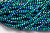 Azurite Jade- High Quality in Roundel, 8mm- Full 15.5 Inch Strand-Full Strand 15.5 inch Strand Smooth Gemstone Beads