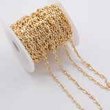 7x5mm CCC Ion Plated Brass Chain - Tarnish Resistant Wholesale 1 yard per order