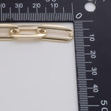 20x9mm CCC Ion Plated Brass Chain - Tarnish Resistant Wholesale 1 yard per order