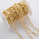 20x9mm CCC Ion Plated Brass Chain - Tarnish Resistant Wholesale 1 yard per order