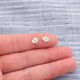 Gold Filled Daisy Connector Charm - Permanent Jewelry Connectors sterling silver 14k gold filled gold connector, silver connector
