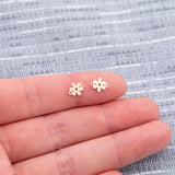 Gold Filled Daisy Connector Charm - Permanent Jewelry Connectors sterling silver 14k gold filled gold connector, silver connector