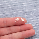 Gold Filled Cardinal Bird Connector Charm - Permanent Jewelry Connectors sterling silver 14k gold filled gold connector, silver connector