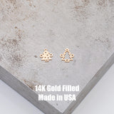 Christmas Tree Connector - 14Kt Gold Filled or Sterling Silver- Boots Connectors - Bracelet or Necklace Permanent Jewelry Supply