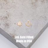 Christmas Tree Connector - 14Kt Gold Filled or Sterling Silver- Boots Connectors - Bracelet or Necklace Permanent Jewelry Supply