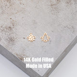 Christmas Tree Connector - 14Kt Gold Filled or Sterling Silver- Boots Connectors - Bracelet or Necklace Permanent Jewelry Supply