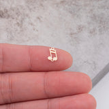 Music Musical Note Connector - Permanent Jewelry Connectors - 14kt gold filled or Sterling Silver - Made in the USA