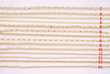 Rolo and Oval Chain Selection 18K Gold Filled unfinished loose chain for bracelets and necklaces charm bar chain by the yard