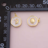 Enamel Ocean beach charm selection fish clam shell puka star fish 18K Gold Filled for Charm Bar Bracelets and Necklaces CZ Minimalist Charms