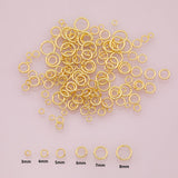 100pcs Jump Rings 3mm 4mm 5mm 6mm 7mm 8mm Perfect thickness for charms 18K Gold Filled Brass Jump Rings for Charms Necklaces Bracelets