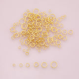 100pcs Jump Rings 3mm 4mm 5mm 6mm 7mm 8mm Perfect thickness for charms 18K Gold Filled Brass Jump Rings for Charms Necklaces Bracelets