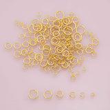 100pcs Jump Rings 3mm 4mm 5mm 6mm 7mm 8mm Perfect thickness for charms 18K Gold Filled Brass Jump Rings for Charms Necklaces Bracelets