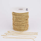18K gold filled dainty oval chain 1mm 1.5mm unfinished chains for making bracelet necklaces 1420 14/20- by the yard