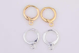 14K gold filled hoop earrings findings 12mm made in usa 1420 12014k Made in USA