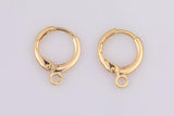 14K gold filled hoop earrings findings 12mm made in usa 1420 12014k Made in USA