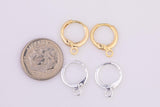 14K gold filled hoop earrings findings 12mm made in usa 1420 12014k Made in USA