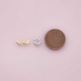 Charm bail clasp for charm attachment 7mm 18K Gold Filled Silver for Charm Bar Bracelets and Necklaces Charms