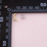 Charm bail clasp for charm attachment 7mm 18K Gold Filled Silver for Charm Bar Bracelets and Necklaces Charms