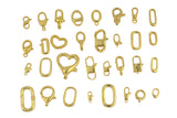 18K gold filled lobster toggle clasp 16x20mm spring gate push clasp toggle connector necklace bracelet 1pc per order