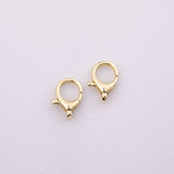 18K gold filled lobster toggle clasp 16x20mm spring gate push clasp toggle connector necklace bracelet 1pc per order
