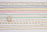 22k gold filled chain selection dainty satellite enamel chain multi color rolo paperclip chain by yard bulk roll chain
