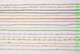 22k gold filled chain selection dainty satellite enamel chain multi color rolo paperclip chain by yard bulk roll chain