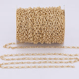 18K Gold Filled Paperclip Oval Chain 5x8mm Unfinished Chain by the yard