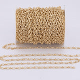 18K Gold Filled Paperclip Oval Chain 5x8mm Unfinished Chain by the yard