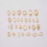 Carabiner Push Clasp Gold Filled Lobster Clasp, 18k Gold Filled Claw Clasp, Lobster for DIY Bracelet Necklace Jewelry Making Findings Supply