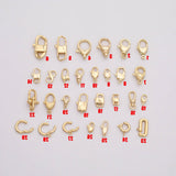 Carabiner Push Clasp Gold Filled Lobster Clasp, 18k Gold Filled Claw Clasp, Lobster for DIY Bracelet Necklace Jewelry Making Findings Supply