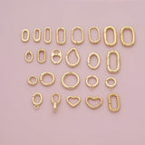 Carabiner Push Clasp Gold Filled Lobster Clasp, 18k Gold Filled Claw Clasp, Lobster for DIY Bracelet Necklace Jewelry Making Findings Supply