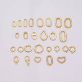 Carabiner Push Clasp Gold Filled Lobster Clasp, 18k Gold Filled Claw Clasp, Lobster for DIY Bracelet Necklace Jewelry Making Findings Supply