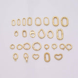 Carabiner Push Clasp Gold Filled Lobster Clasp, 18k Gold Filled Claw Clasp, Lobster for DIY Bracelet Necklace Jewelry Making Findings Supply