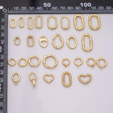 Carabiner Push Clasp Gold Filled Lobster Clasp, 18k Gold Filled Claw Clasp, Lobster for DIY Bracelet Necklace Jewelry Making Findings Supply