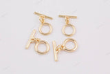 18k GF toggle clasp clasps 8mm 1420 14/20 Gold Filled - 2pcs 18K Gold Filled