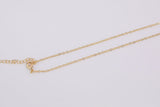 16" 18k gold filled small oval chain 1mm 1.5mm 2mm made in usa 1420 14/20 gold filled with 2 inch extender