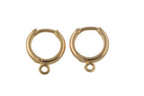 14K gold filled hoop earrings findings 10mm 12mm made in usa 1420 14/20 gold filled - one pair(2pcs) per order