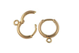 14K gold filled hoop earrings findings 10mm 12mm made in usa 1420 14/20 gold filled - one pair(2pcs) per order