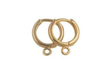 14K gold filled hoop earrings findings 10mm 12mm made in usa 1420 14/20 gold filled - one pair(2pcs) per order