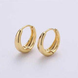 18K gold filled huggie hoops / perfect for every day wear / minimalist earring jewelry for girls women p-033 p-036 p-038 one pair per order