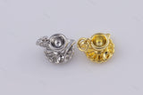 18k GF 3D Tea Cup Charm 8x11mm Charm Bracelet Charm Necklace Pendant Minimalist Charms CZ Pave 18K Gold Filled