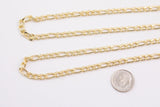 14k Gold Filled figaro italian chain 5mm 1420 14/20 Gold Filled - by the yard