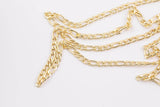 14k Gold Filled figaro italian chain 5mm 1420 14/20 Gold Filled - by the yard