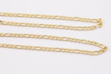 14k Gold Filled figaro italian chain 5mm 1420 14/20 Gold Filled - by the yard