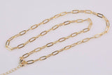 18k Gold Filled Paperclip Chain 4mm 16" 18" 1420 14/20 Gold Filled